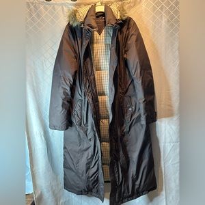 Tommy Hilfiger Long Brown Puffer Coat
